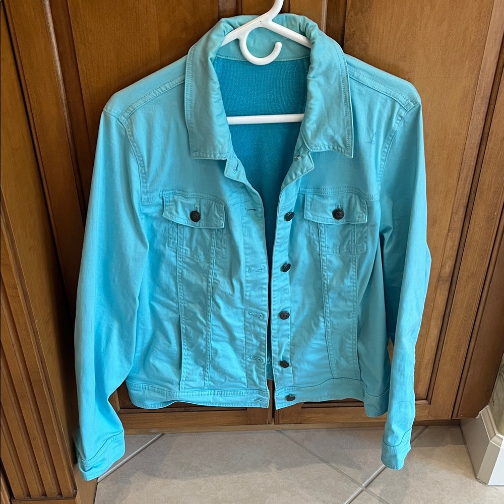 Women's Turquoise Denim Jacket